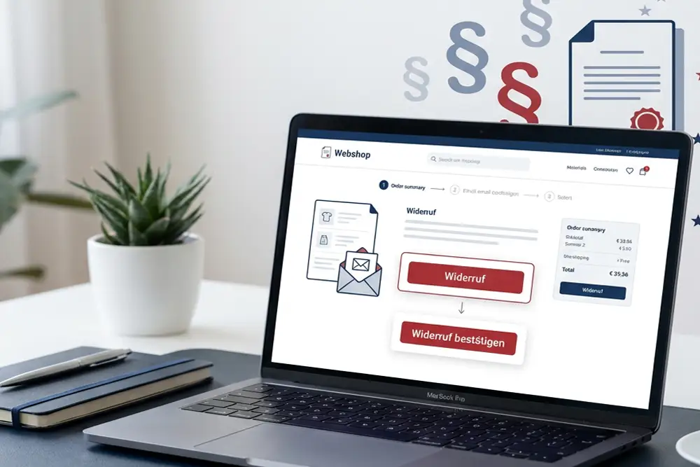 Widerrufbutton Pflicht Online Shops